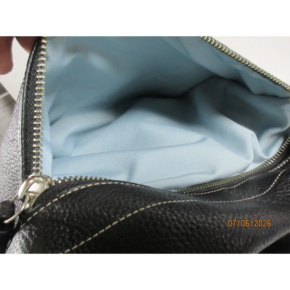 Coach Kristen Black Pebbled Leather Hobo Shoulder Bag F15064